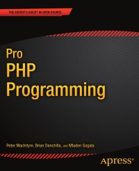 Cover image: Pro PHP Programming 9781430235606