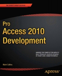 Imagen de portada: Pro Access 2010 Development 9781430235781