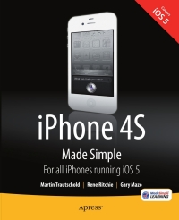 表紙画像: iPhone 4S Made Simple 9781430235873