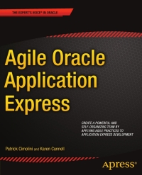 Cover image: Agile Oracle Application Express 9781430237594