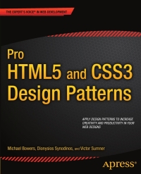 Immagine di copertina: Pro HTML5 and CSS3 Design Patterns 9781430237808