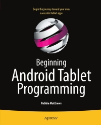 Cover image: Beginning Android Tablet Programming 9781430237839