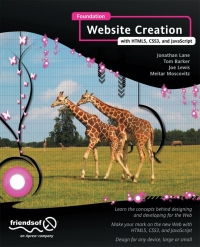 Imagen de portada: Foundation Website Creation with HTML5, CSS3, and JavaScript 9781430237891