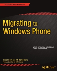 صورة الغلاف: Migrating to Windows Phone 9781430238164