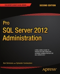 Imagen de portada: Pro SQL Server 2012 Administration 2nd edition 9781430239154