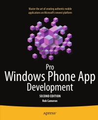 Cover image: Pro Windows Phone App Development 2nd edition 9781430239369