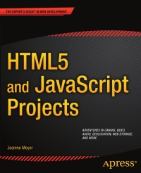 صورة الغلاف: HTML5 and JavaScript Projects 9781430240327