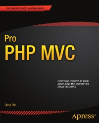 Immagine di copertina: Pro PHP MVC 9781430241645