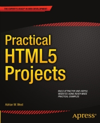 Titelbild: Practical HTML5 Projects 9781430242758