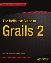 Imagen de portada: The Definitive Guide to Grails 2 9781430243779