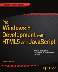 Immagine di copertina: Pro Windows 8 Development with HTML5 and JavaScript 9781430244011