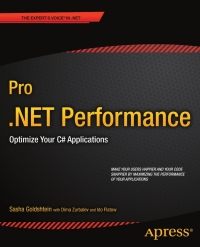 Cover image: Pro .NET Performance 9781430244585