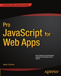 Cover image: Pro JavaScript for Web Apps 9781430244615