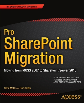 Cover image: Pro SharePoint Migration 9781430244820