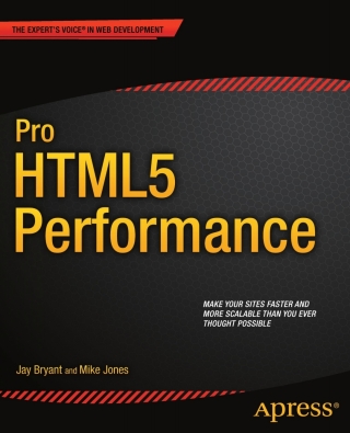 Cover image: Pro HTML5 Performance 9781430245247