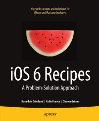 Imagen de portada: iOS 6 Recipes 9781430245995