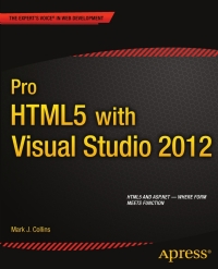 Immagine di copertina: Pro HTML5 with Visual Studio 2012 9781430246381