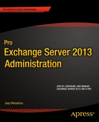 Cover image: Pro Exchange Server 2013 Administration 9781430246954