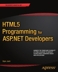 Cover image: HTML5 Programming for ASP.NET Developers 9781430247197