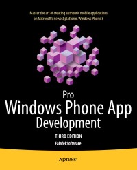 Imagen de portada: Pro Windows Phone App Development 3rd edition 9781430247821