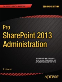 Cover image: Pro SharePoint 2013 Administration 2nd edition 9781430249412