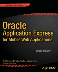 Cover image: Oracle Application Express for Mobile Web Applications 9781430249474