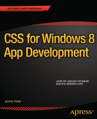 صورة الغلاف: CSS for Windows 8 App Development 9781430249832