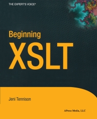 Immagine di copertina: Beginning XSLT 9781590592601