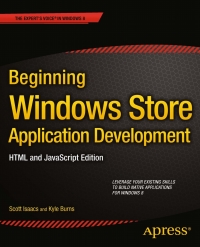 Cover image: Beginning Windows Store Application Development: HTML and JavaScript Edition 9781430257790