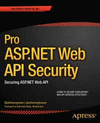 Titelbild: Pro ASP.NET Web API Security 9781430257820