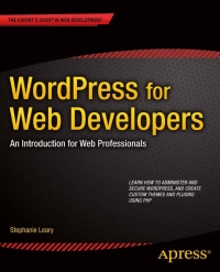 Titelbild: WordPress for Web Developers 2nd edition 9781430258667