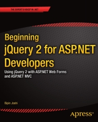 Cover image: Beginning jQuery 2 for ASP.NET Developers 9781430263043