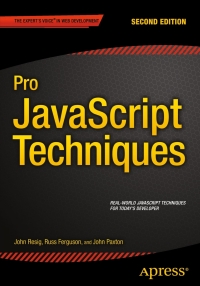 Imagen de portada: Pro JavaScript Techniques 2nd edition 9781430263913