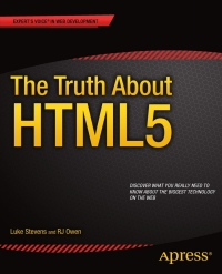 表紙画像: The Truth About HTML5 9781430264156