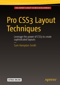 Imagen de portada: Pro CSS3 Layout Techniques 9781430265023
