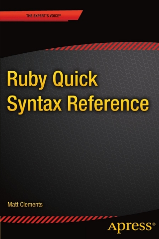 Cover image: Ruby Quick Syntax Reference 9781430265689