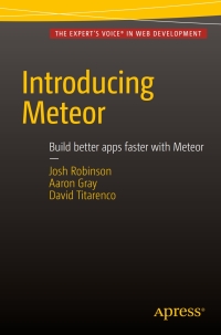 Cover image: Introducing Meteor 9781430268369