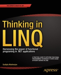 Cover image: Thinking in LINQ 9781430268451