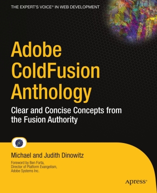Imagen de portada: Adobe ColdFusion Anthology 9781430272151