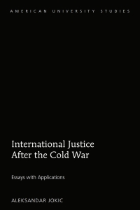 Imagen de portada: International Justice After the Cold War 1st edition 9781433136085