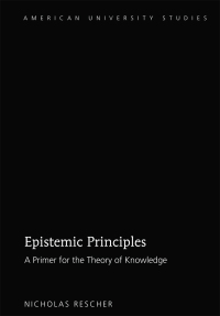 Immagine di copertina: Epistemic Principles 1st edition 9781433135477