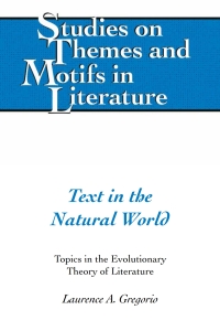 Imagen de portada: Text in the Natural World 1st edition 9781433137716