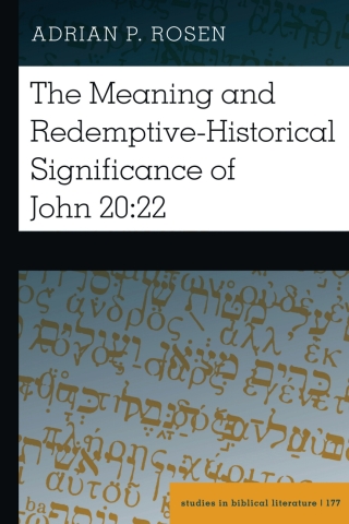Cover image: The Meaning and Redemptive-Historical Significance of John 20:22 1st edition 9781433192708