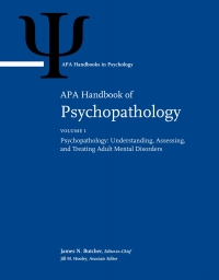 صورة الغلاف: APA Handbook of Psychopathology, Volume 1: Psychopathology: Understanding, Assessing, and Treating Adult Mental Disorders 9781433828348