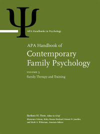 Imagen de portada: APA Handbook of Contemporary Family Psychology, Volume 3 9781433829697
