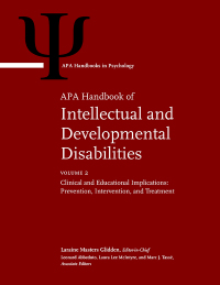 Imagen de portada: APA Handbook of Intellectual and Developmental Disabilities, Volume 2 1st edition 9781433831966