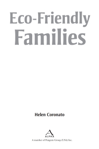 Cover image: Eco-Friendly Families 9781592577613