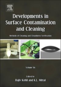 Omslagafbeelding: Developments in Surface Contamination and Cleaning: Methods of Cleaning and Cleanliness Verification 1st edition 9781437778793