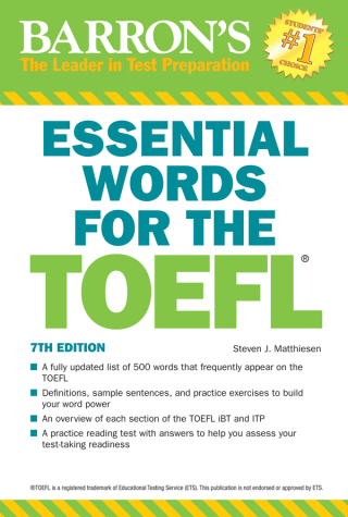 Cover image: Essential Words for the TOEFL 7th edition 9781438008875