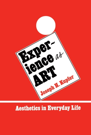 Cover image: Experience as Art 9780873956932